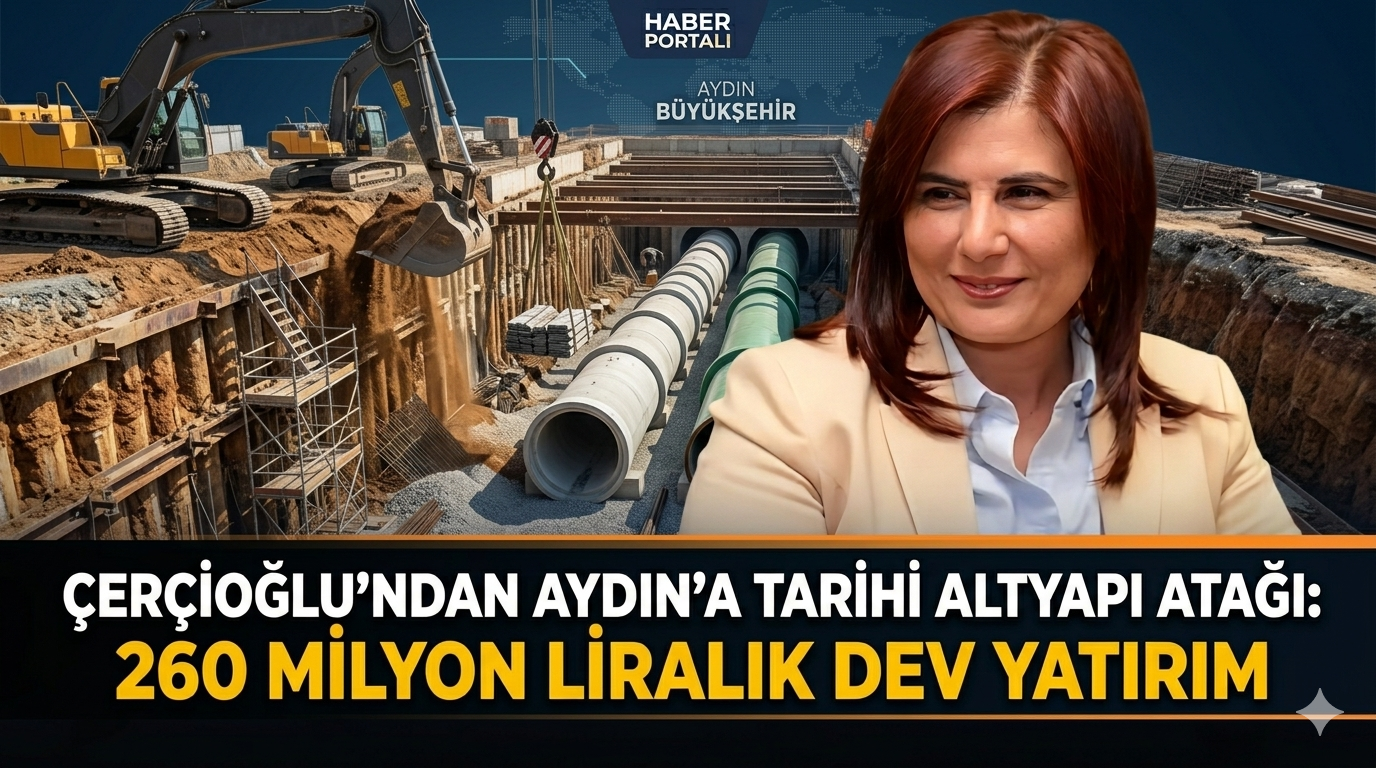 ÇERÇİOĞLU’NDAN AYDIN’A TARİHİ ALTYAPI ATAĞI: 260 MİLYON LİRALIK DEV YATIRIM