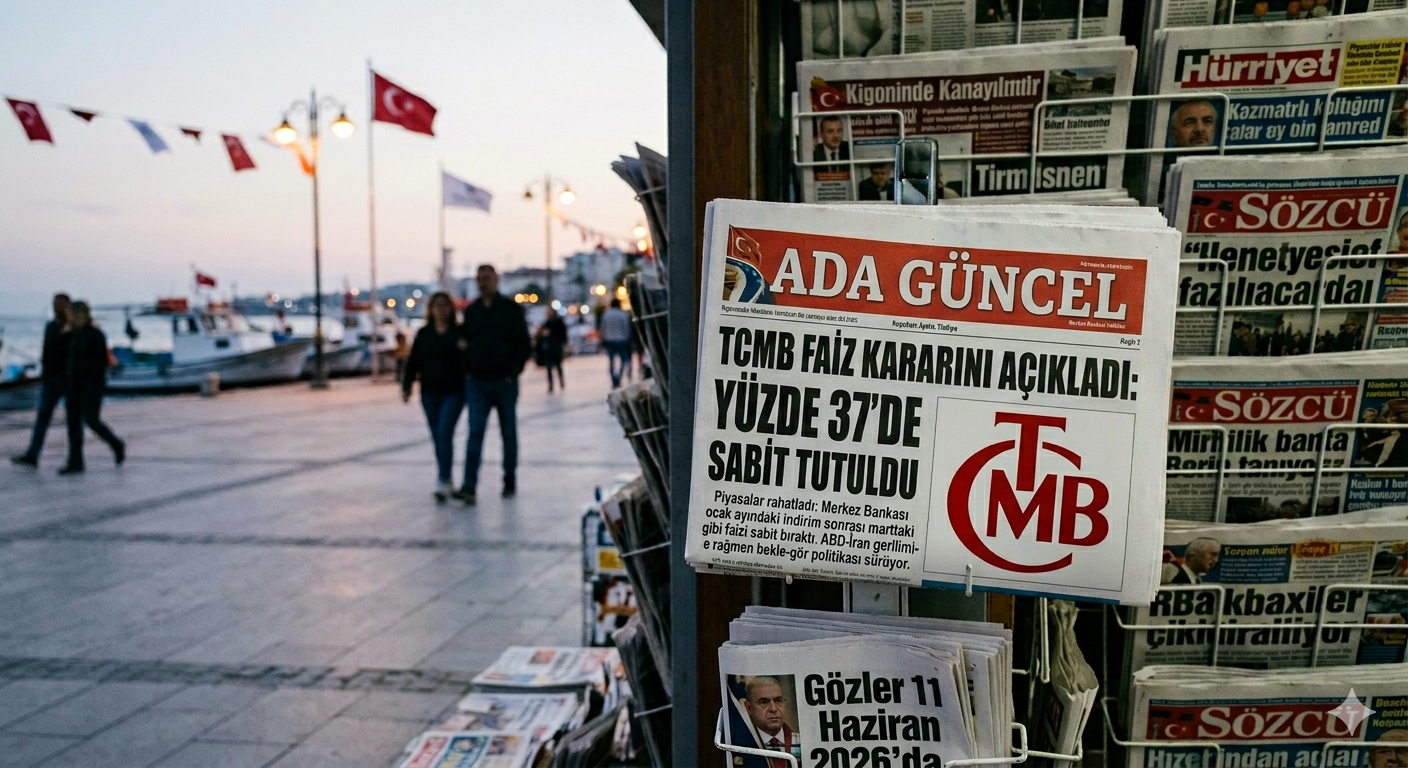 TCMB Faiz Kararını Açıkladı: Politika Faizi Yüzde 37’de Sabit Tutuldu