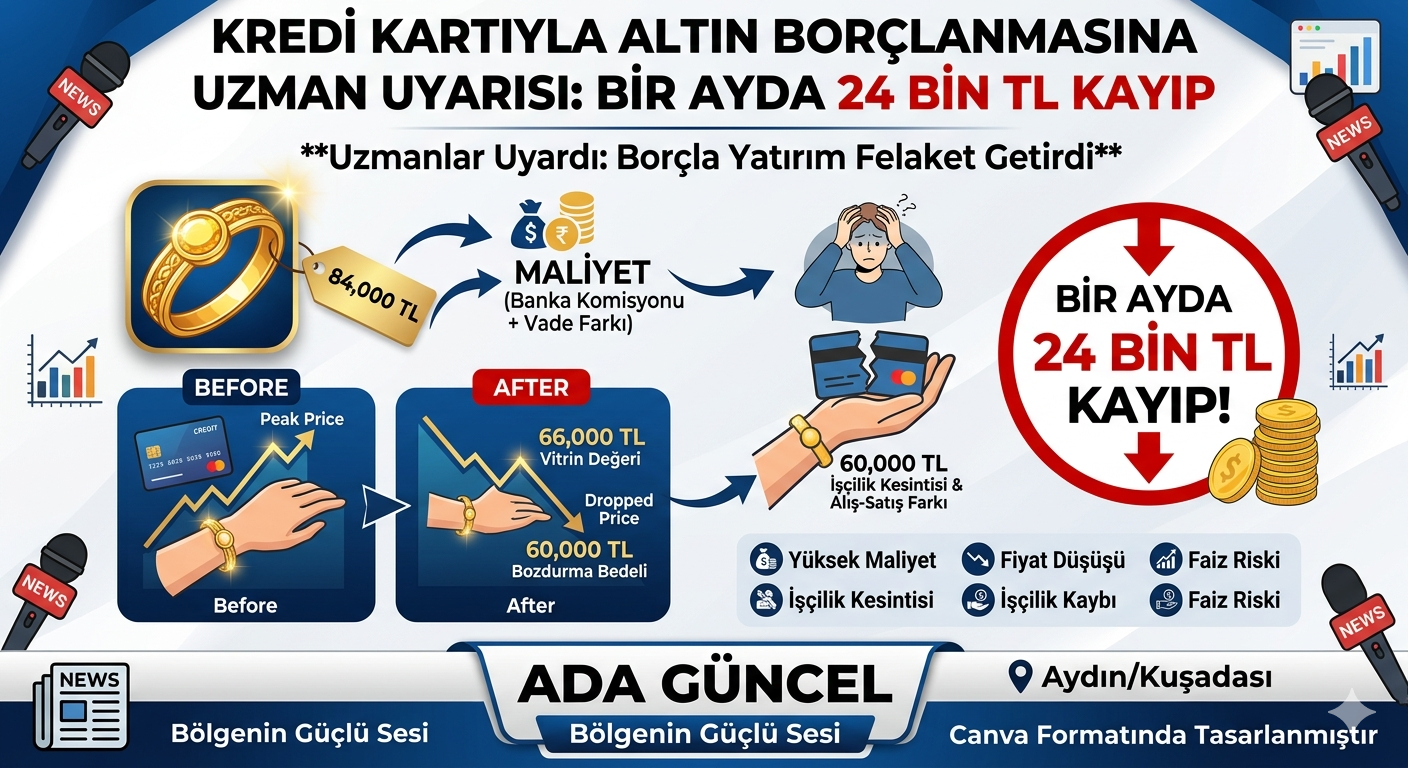 Kredi Kartıyla Altın Borçlanmasına Uzman Uyarısı: Bir Ayda 24 Bin TL Kayıp