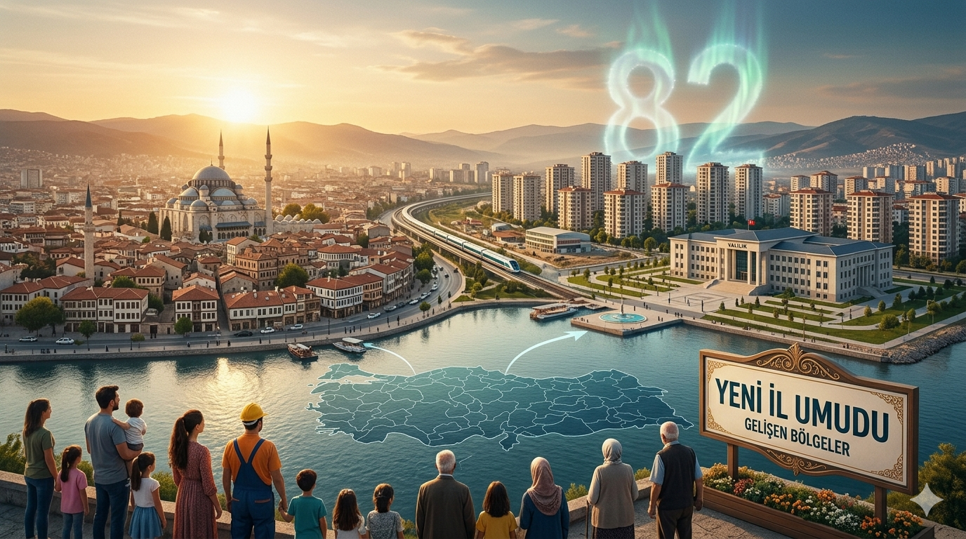 Türkiye’de İl Olma Heyecanı: 82. İl İçin Gözler Bu 24 İlçede!