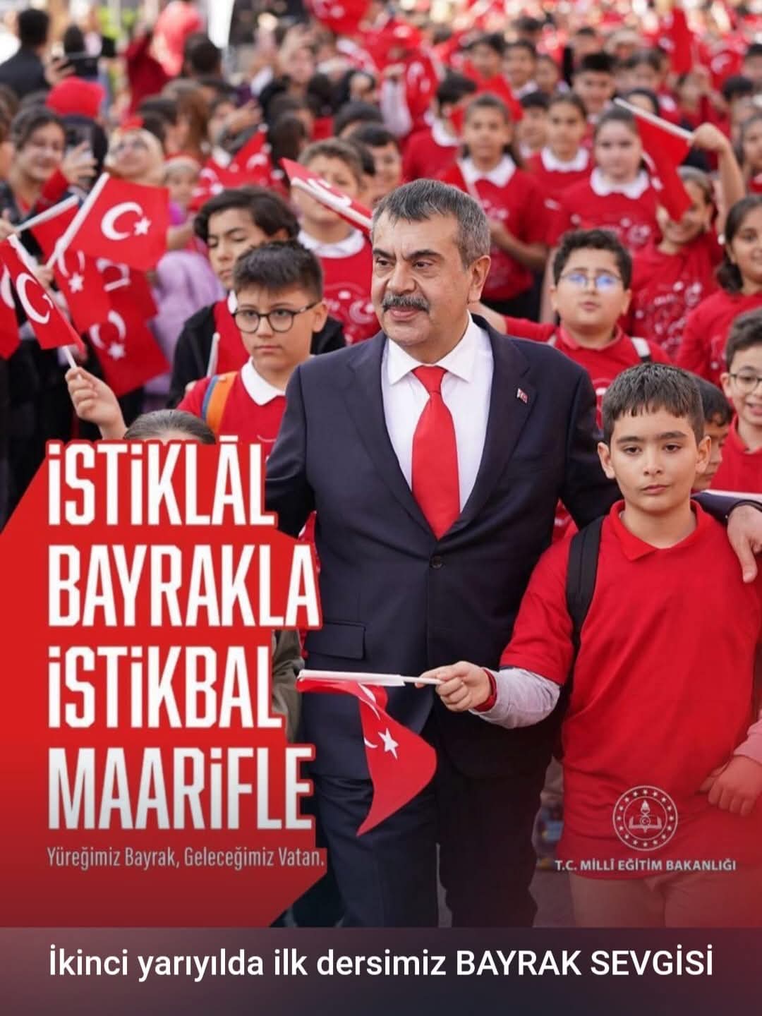 Okullarda İkinci Dönem “Bayrak Sevgisi” Temasıyla Başlayacak