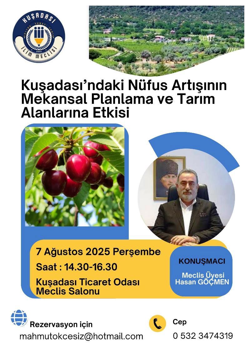 Kuşadası’nda Kritik Konferans: Nüfus Artışı Tarım Alanlarını Tehdit Ediyor mu?