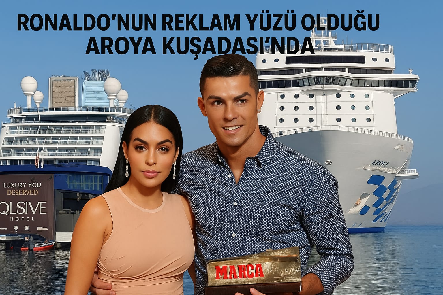 Ronaldo’nun Reklam Yüzü Olduğu AROYA Kuşadası’nda