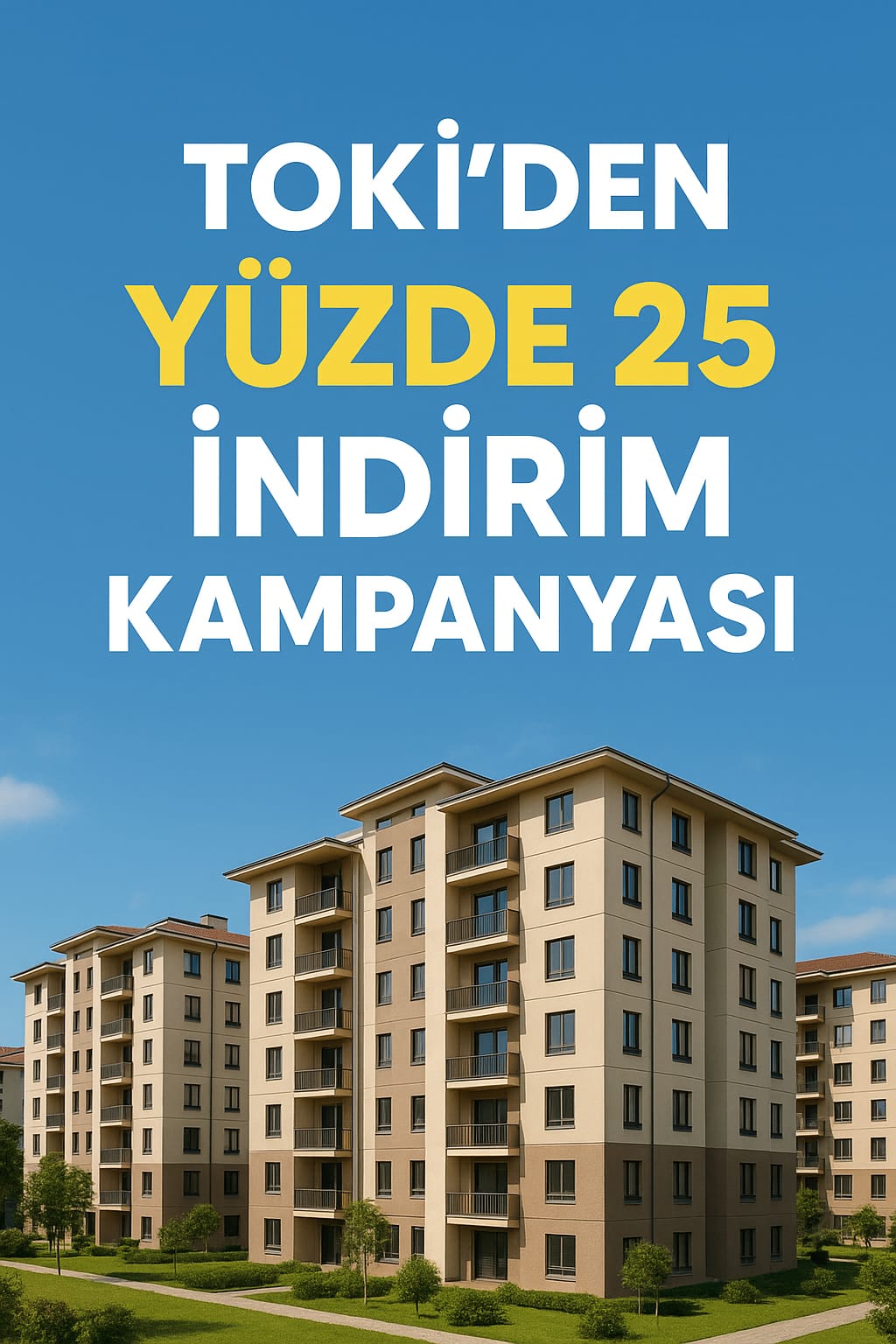 TOKİ’nin %25 İndirim Kampanyası Bugün Başladı