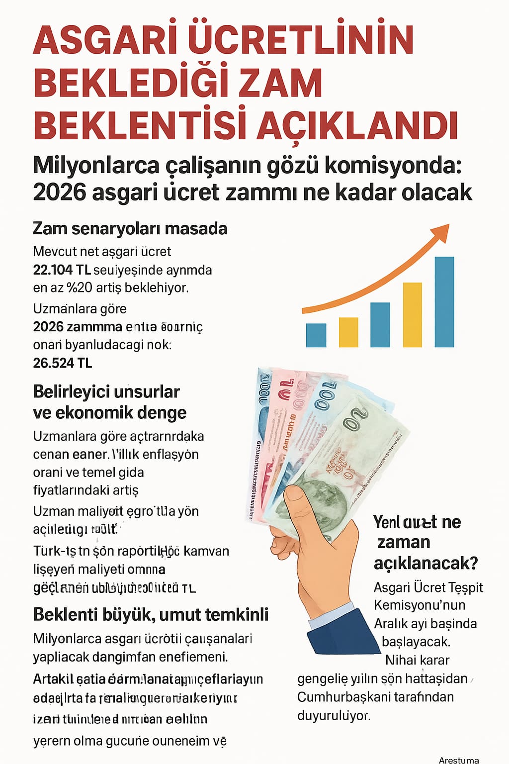 ASGARİ ÜCRETLİNİN BEKLEDİĞİ ZAM BEKLENTİSİ AÇIKLANDI
