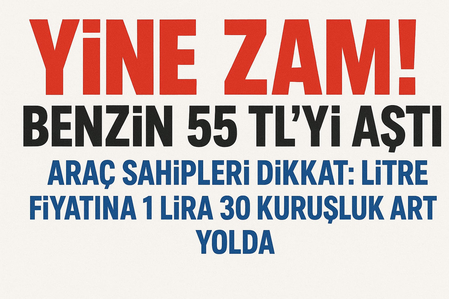 Hafta Sonu Benzine Yine Zam Geliyor!