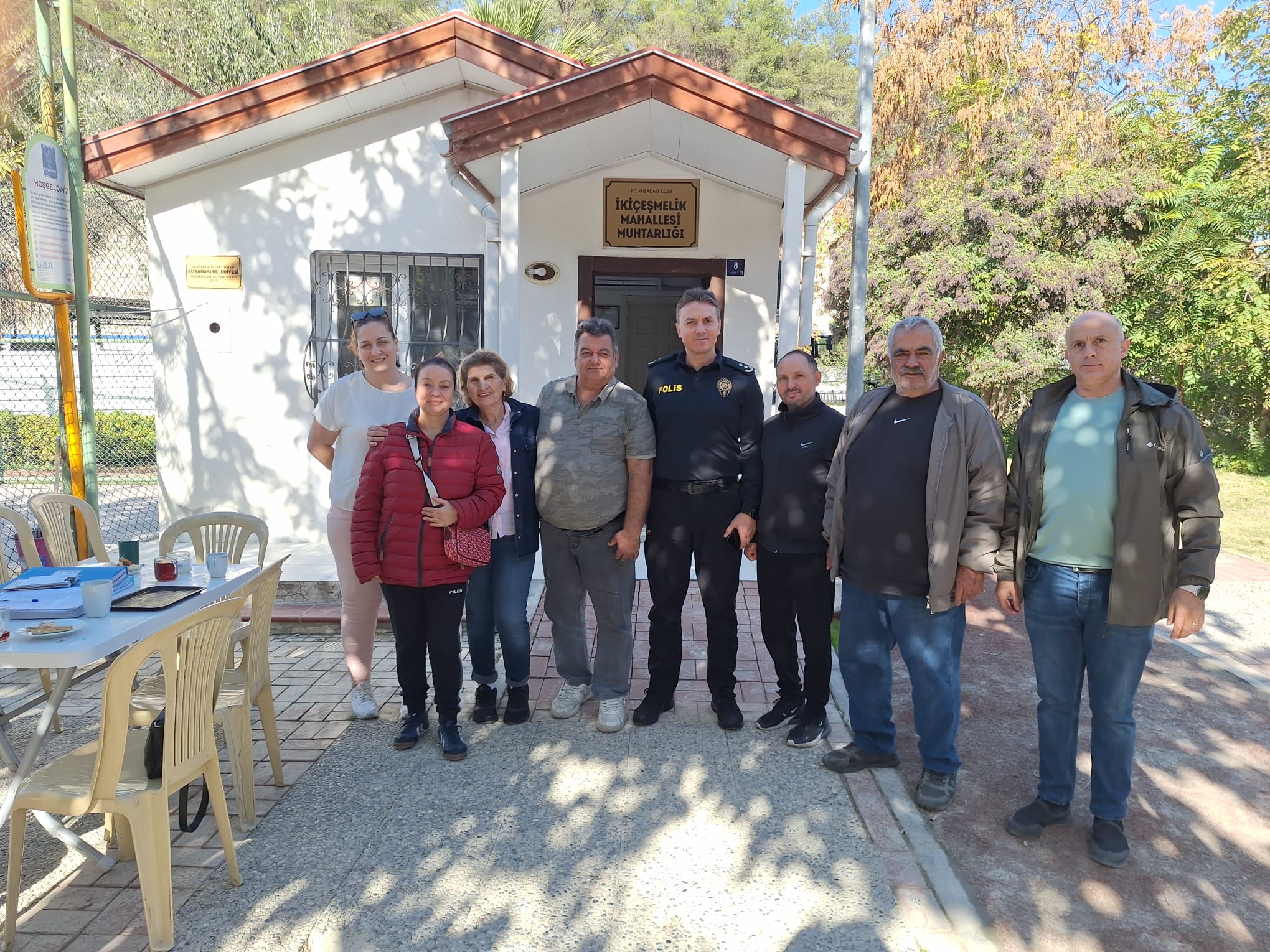 Kuşadası’nda Yeni Emniyet Müdürü Rasim Demirelli, Göreve Hemen Sahadan Başladı      Muhtar İsmail Yurttaş’la Kritik Güvenlik Görüşmesi