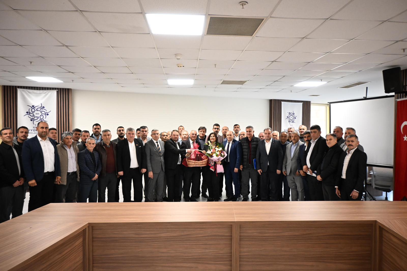 BAŞKAN ÇERÇİOĞLU, KÖŞK VE SULTANHİSAR MUHTARLARI İLE BİR ARAYA GELDİ