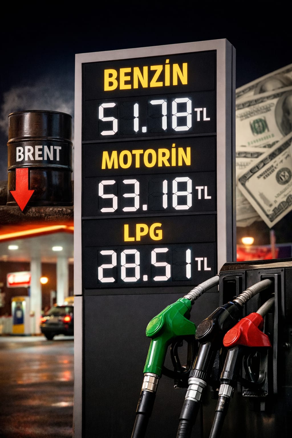 Brent ve Kur Etkisiyle Benzinde İkinci İndirim: Tabelalar Yeniden Güncellendi