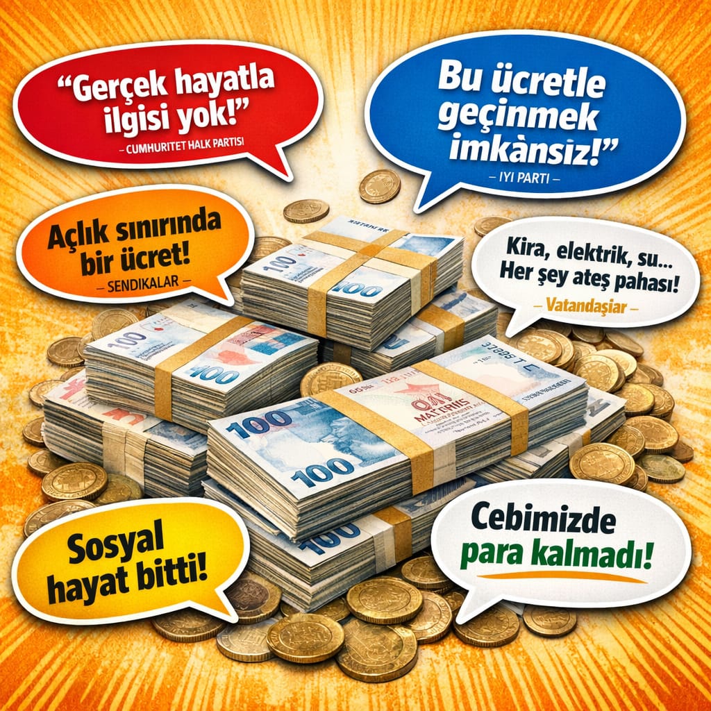 Asgari Ücret Açıklandı, Türkiye Ayağa Kalktı: Tepkiler İlk Kez Bu Kadar Büyük