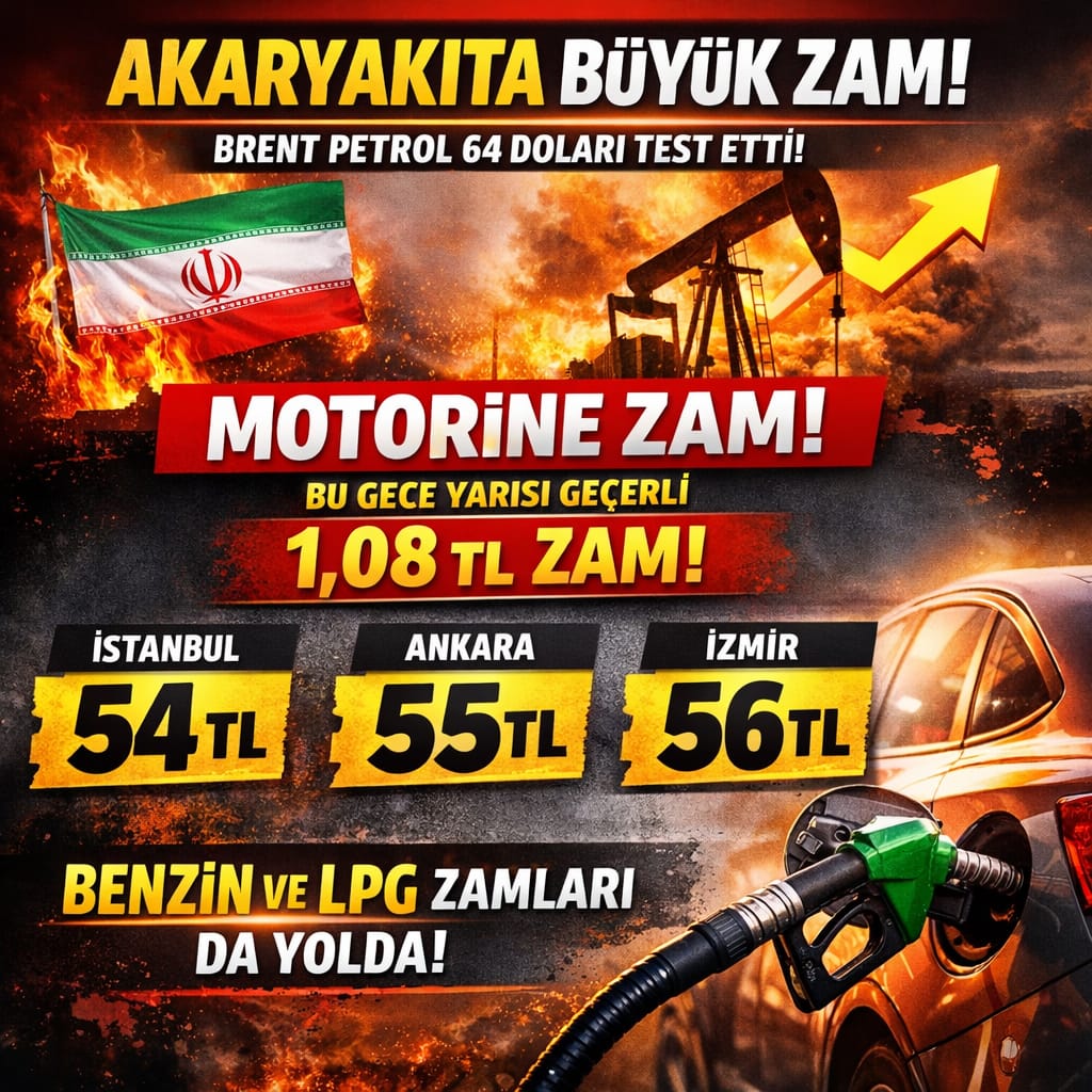İran Krizi Petrolü Yükseltti, Zam Pompa Fiyatlarına Yansıdı