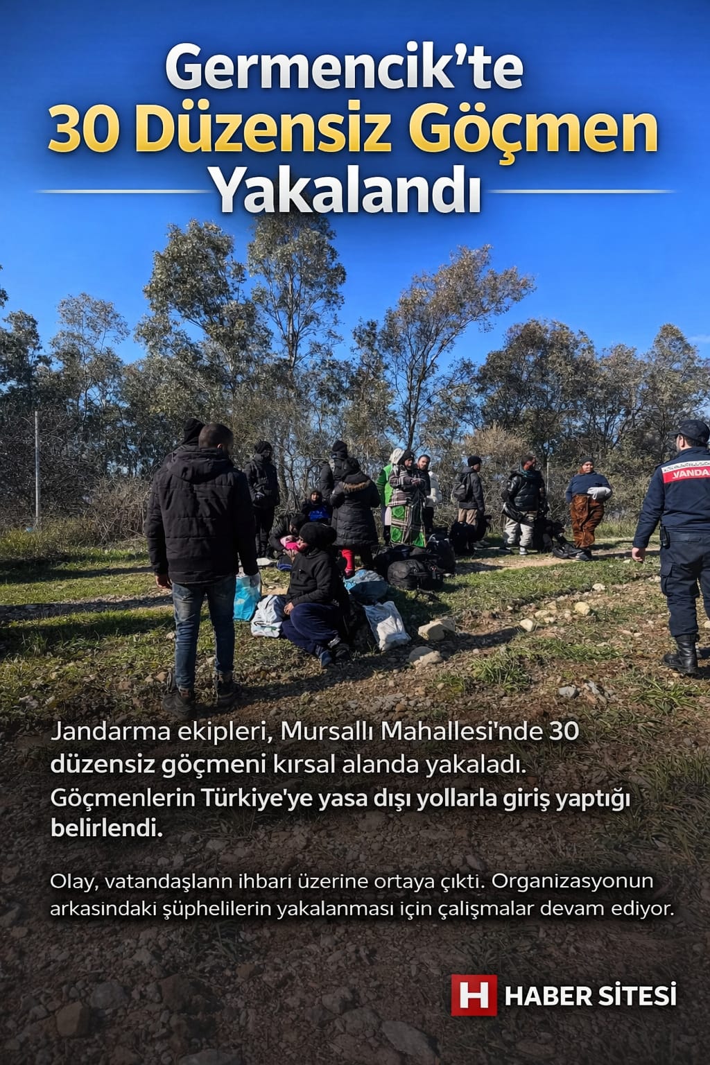 Aydın Germencik’te 30 Kaçak Göçmen Yakalandı