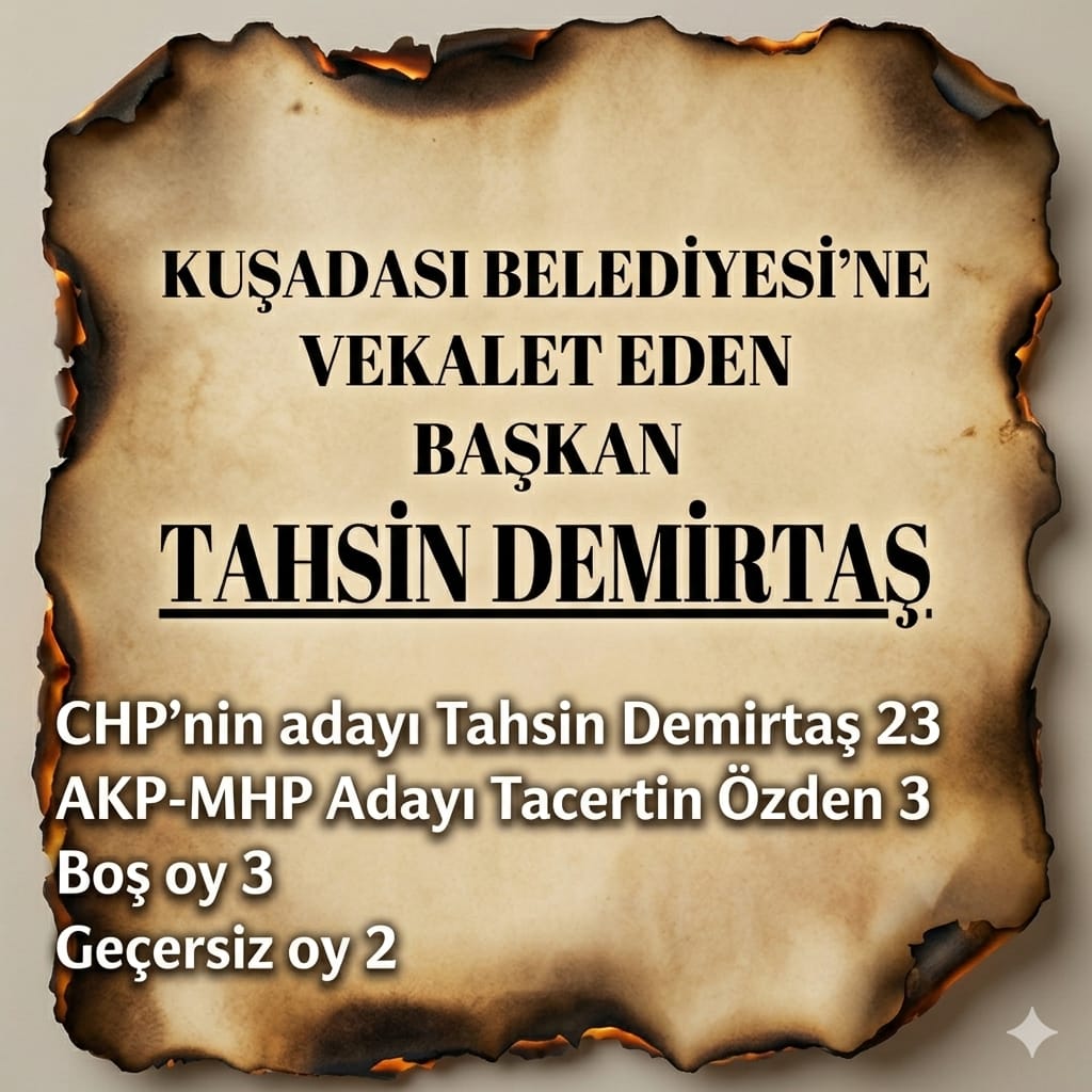 Kuşadası Belediye Meclisi'nde Gergin 'Vekalet' Seçimi: Tahsin Demirtaş Kazandı Ama Kulisler Çalkalanıyor!