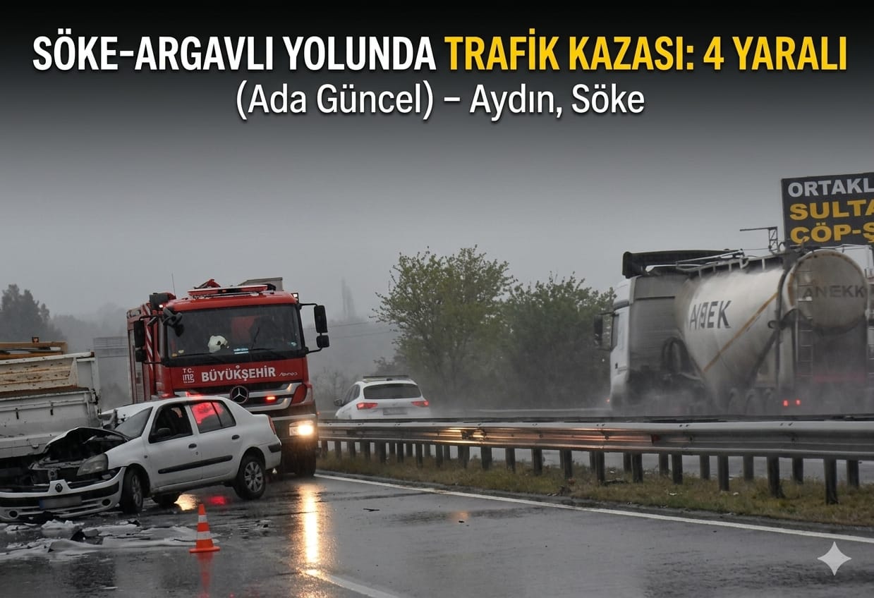 ​Söke-Argavlı Yolunda Trafik Kazası: 4 Yaralı