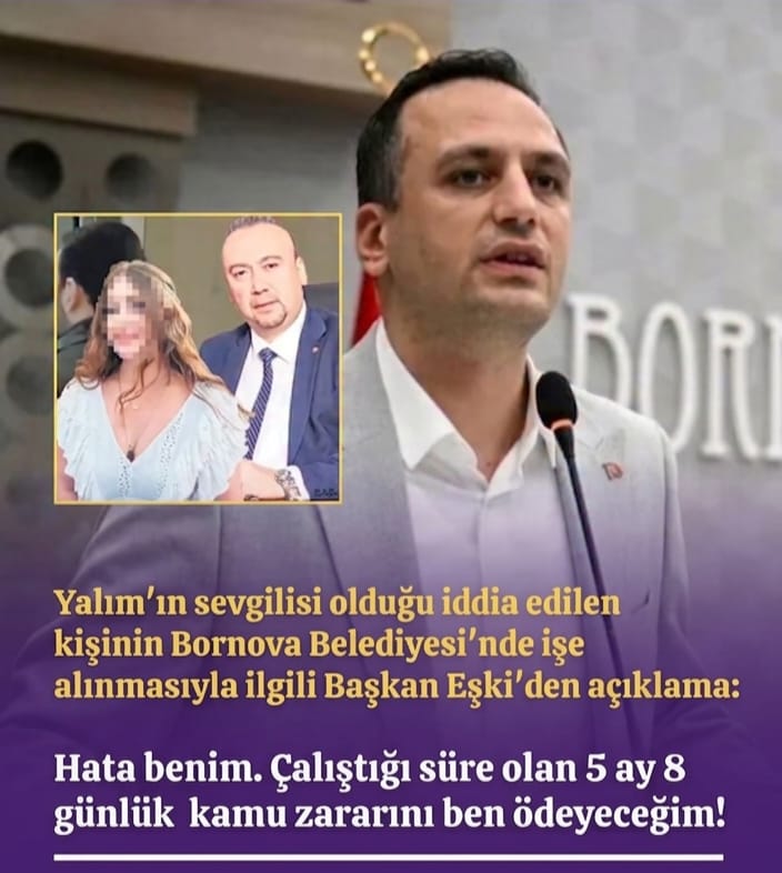 Uşak’taki yolsuzluk soruşturması Bornova’ya uzandı: Başkan Eşki’den dikkat çeken “sorumluluk” açıklaması