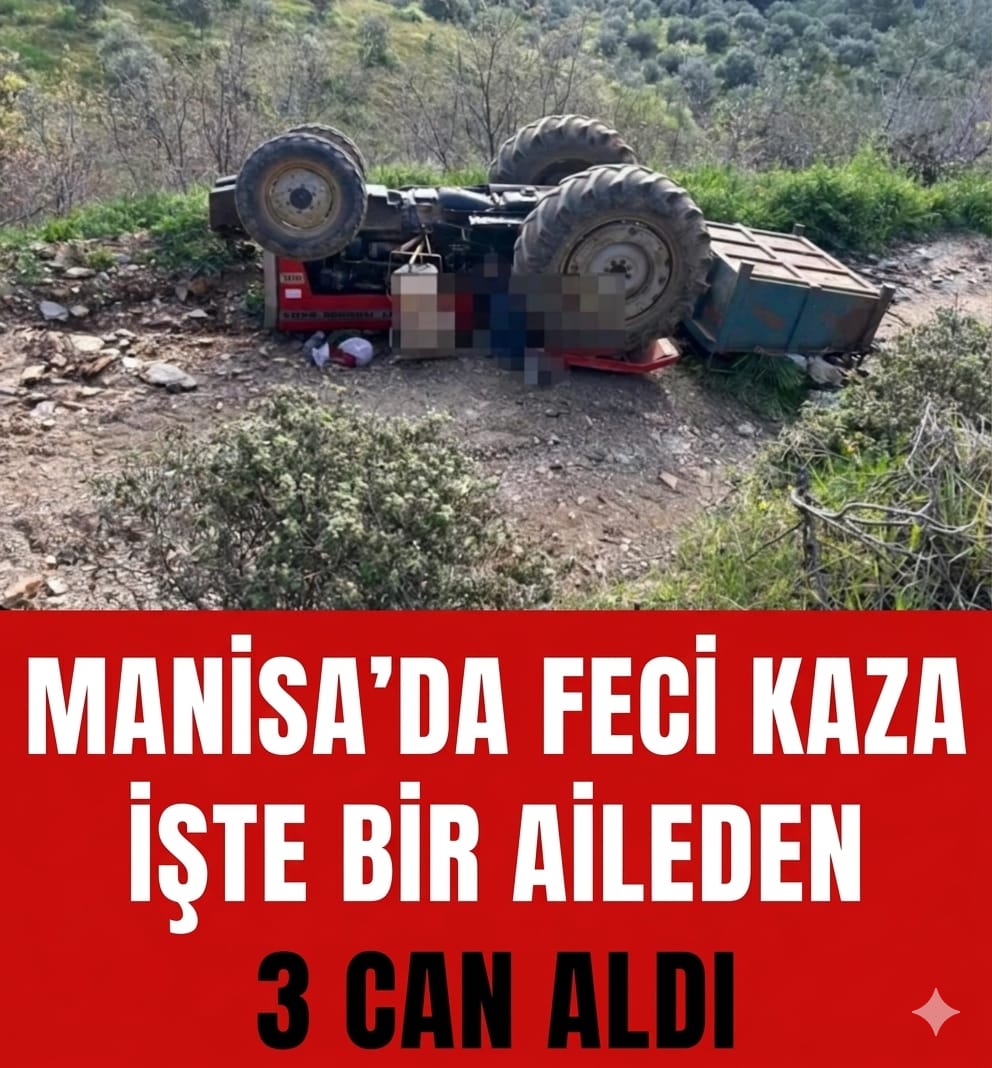 MANİSA’DA KAHREDEN TRAKTÖR FACİASI!