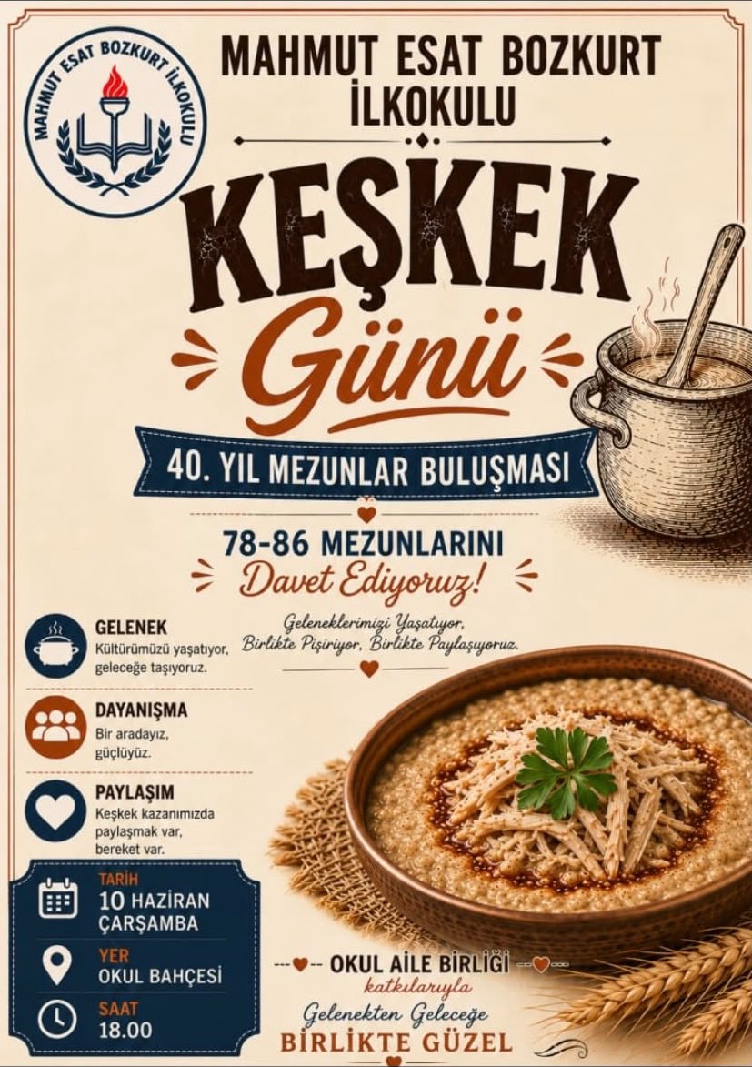 ​Nostalji ve Gelecek Kuşadası’nda Buluşuyor: Mahmut Esat Bozkurt İlkokulu’nda 40. Yıl Heyecanı