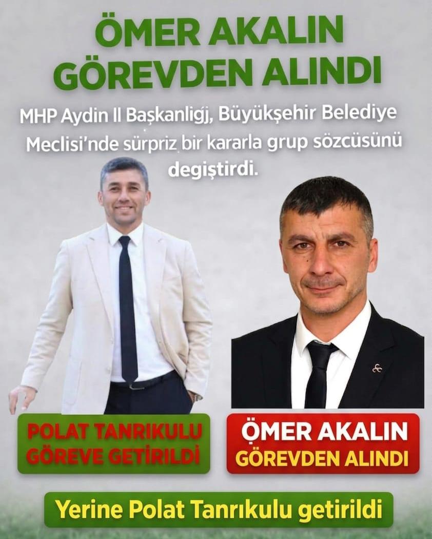 AYDIN BÜYÜKŞEHİR MECLİSİ’NDE MHP VİTES DEĞİŞTİRDİ: GRUP SÖZCÜLÜĞÜNDE POLAT TANRIKULU DÖNEMİ