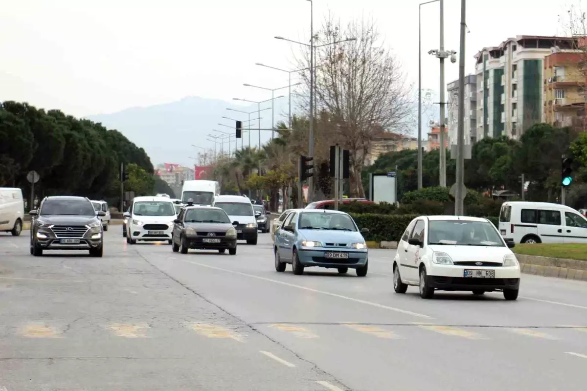 Aydın'da Kasım'da 664 Bin Araç Sayısı