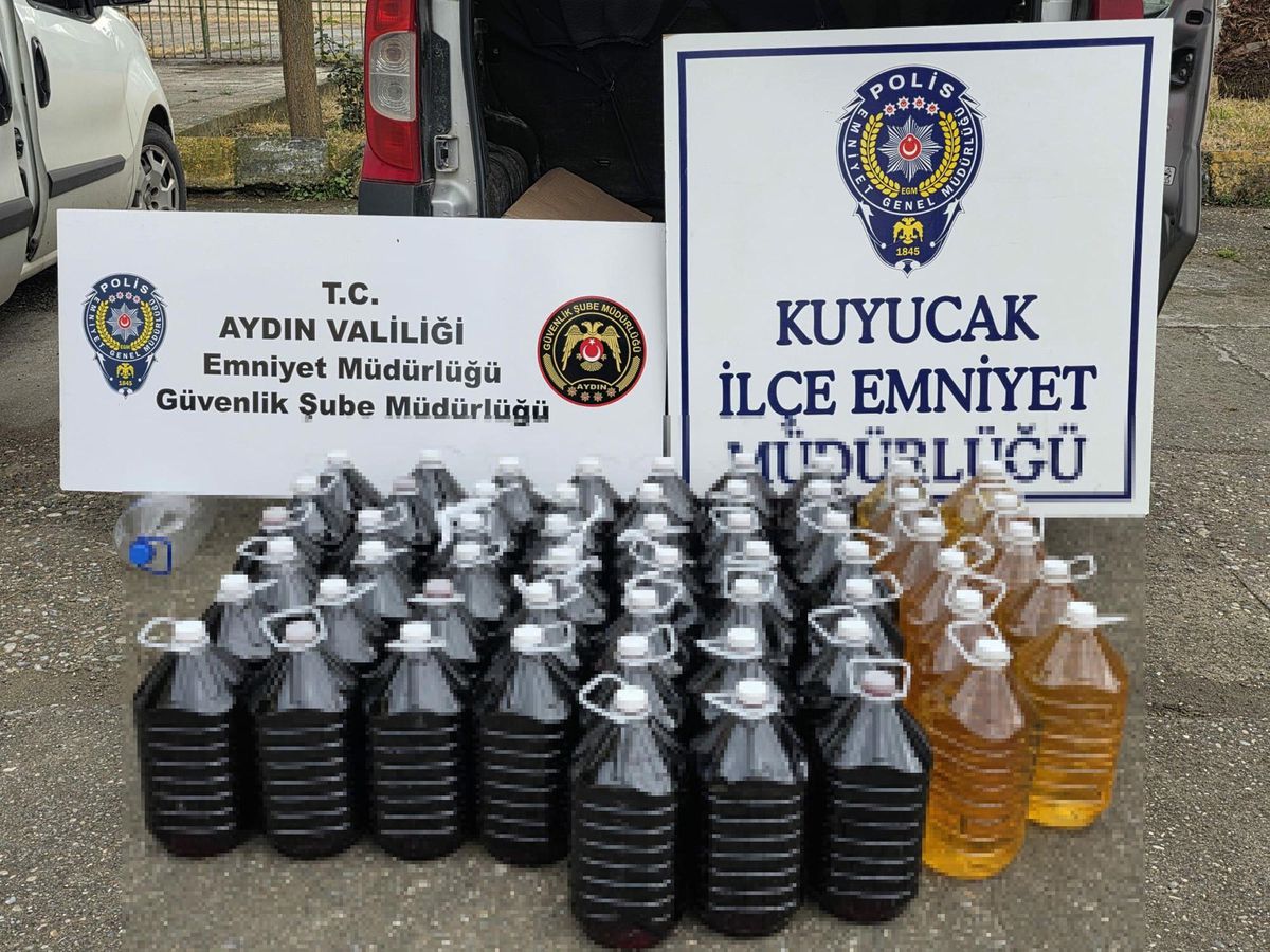 Aydın'da Sahte Şarap Operasyonu