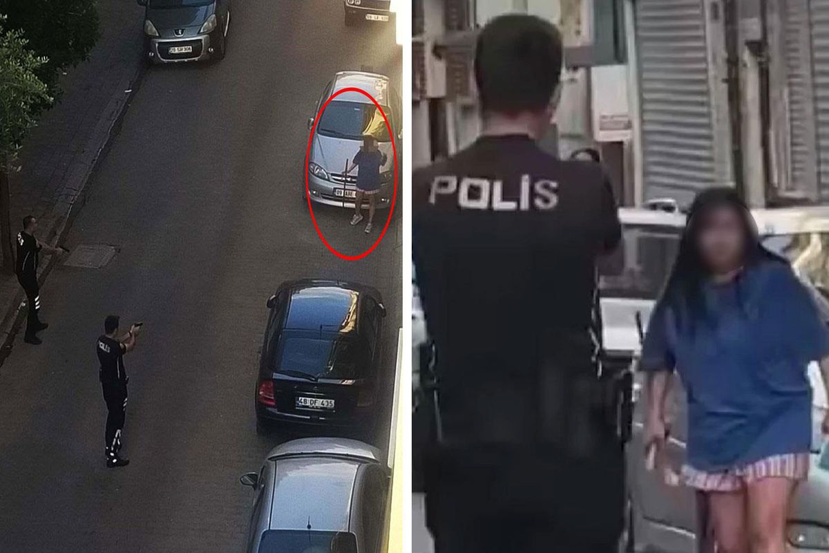 Aydın'da samuray kılıcıyla sokağa çıkan genç kız dehşet saçtı