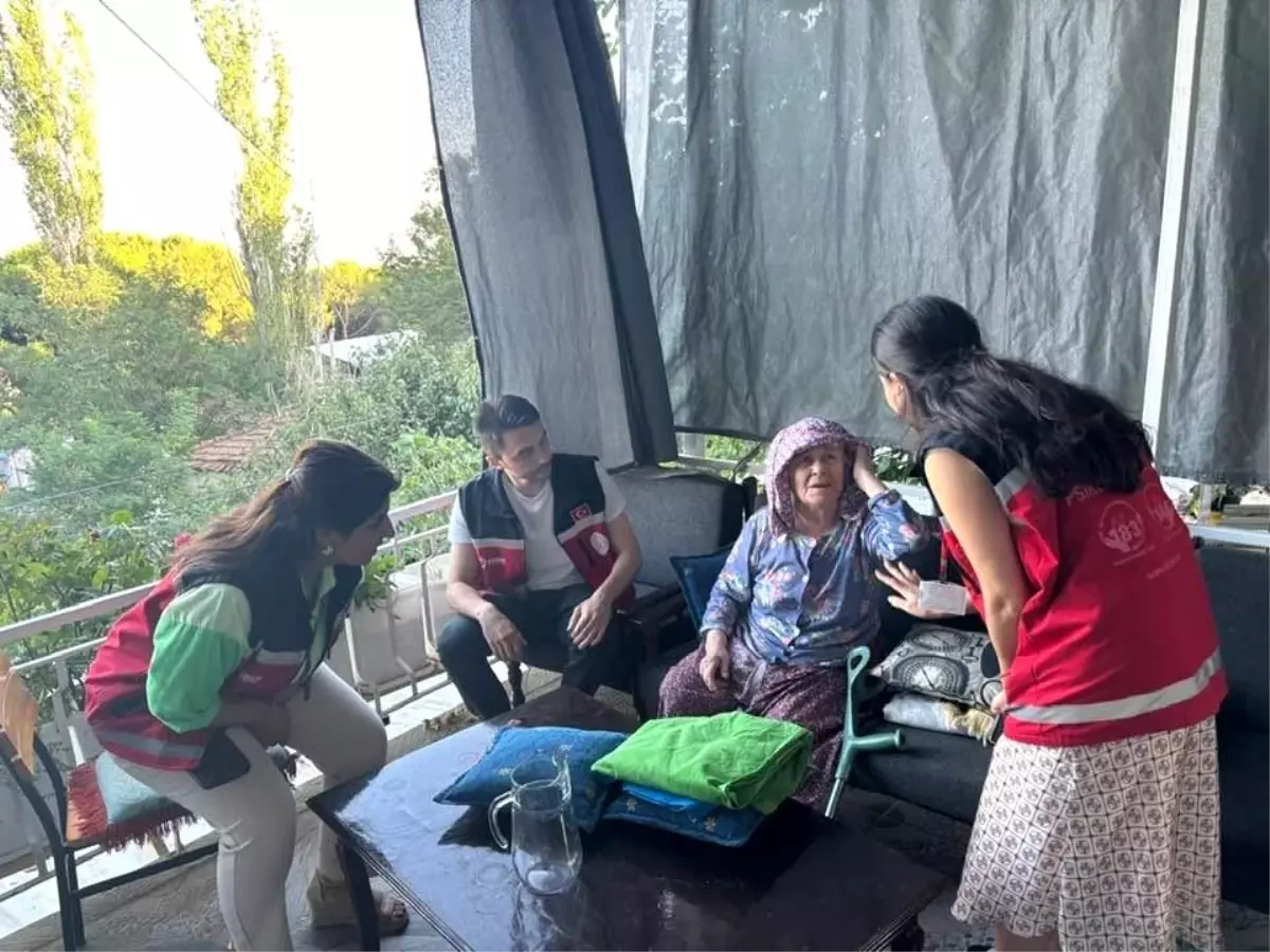 Kenger Mahallesi'nde Yangın Sonrası Destek Ziyaretleri
