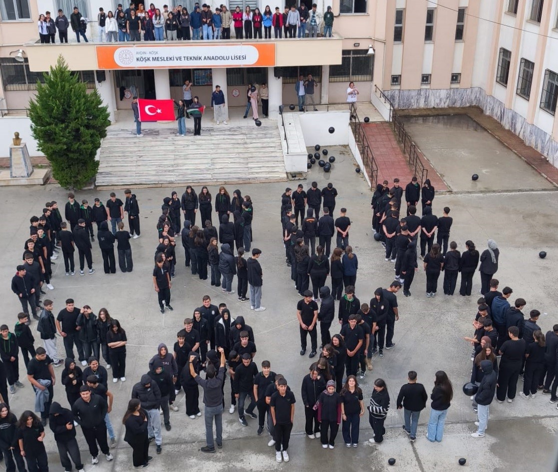 Köşk’te öğrenciler Gazze’yi unutmadı