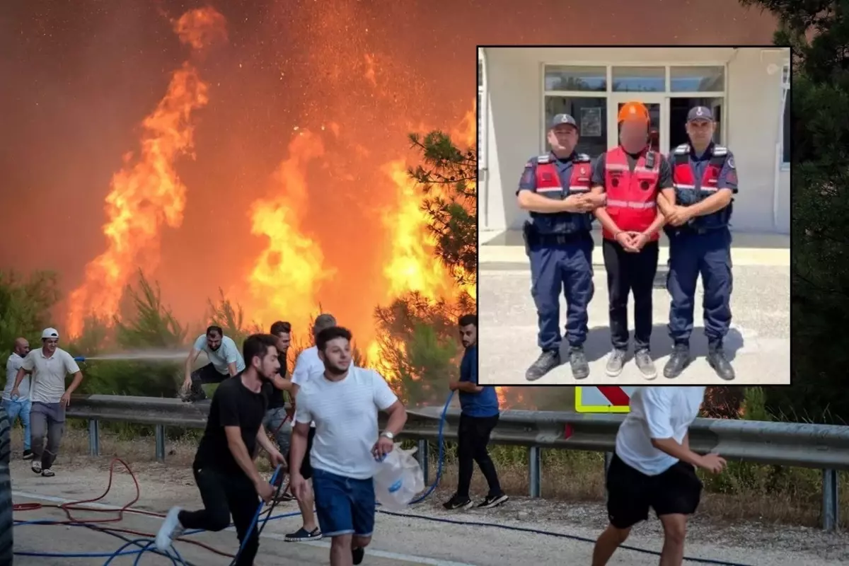 Sahte AKUT Görevlisi Orman Yangınında Yakalandı