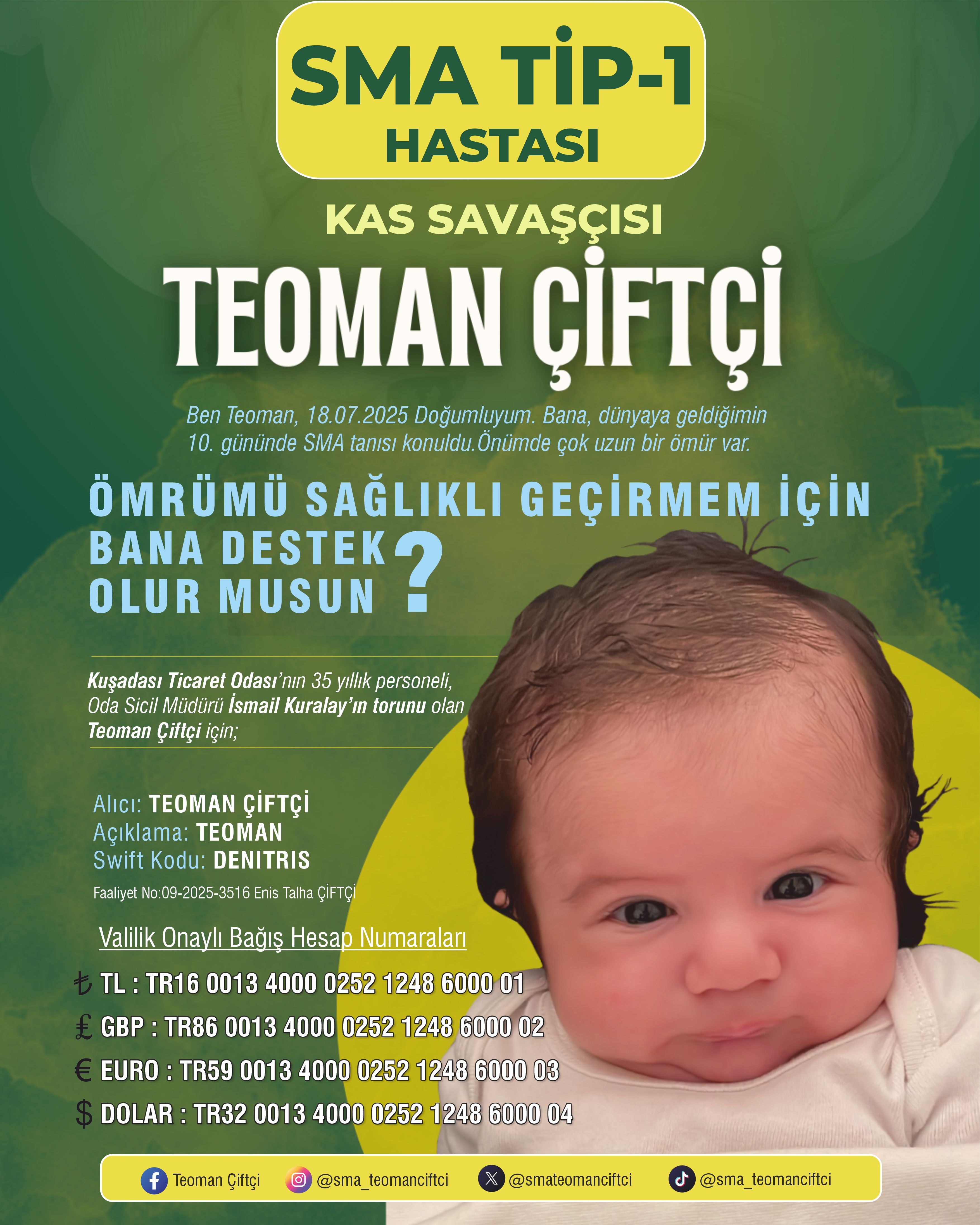 SON BİR AY KALDI… TEOMAN BEBEK İÇİN KUŞADASI AYAKTA, BÜYÜKLER NEREDE?